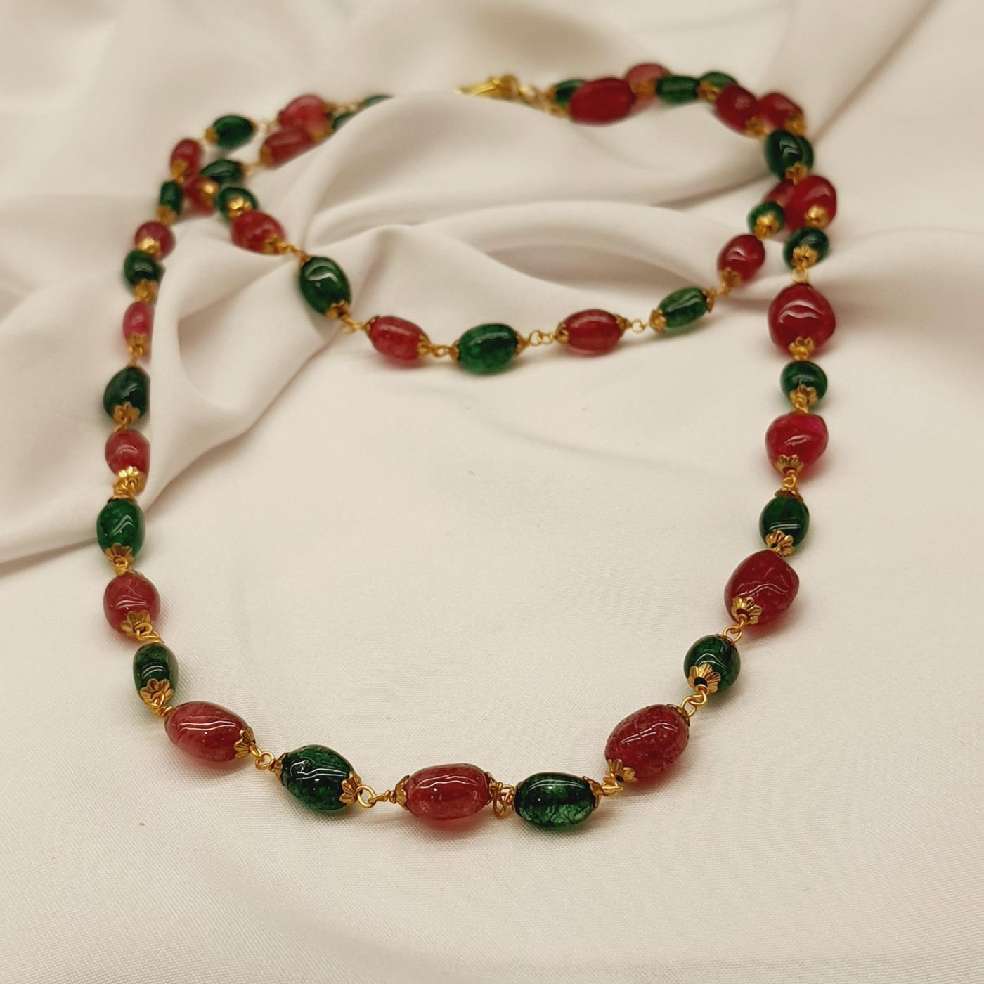 Bead Mala 1 Ruby Green
