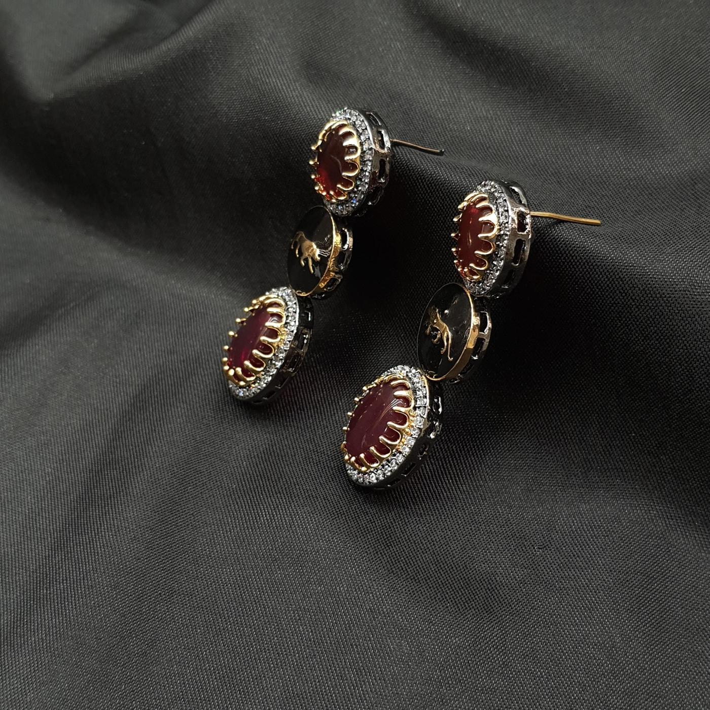 Sabya Sachi SS Earrings 1 Red