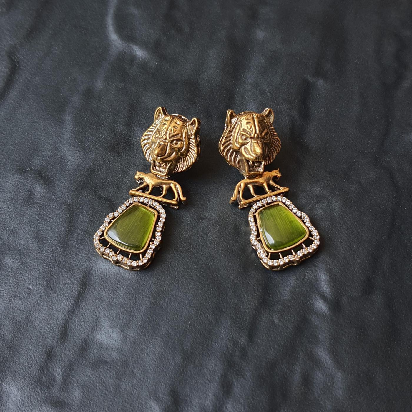 Sabya Sachi SS Earrings 1 Green
