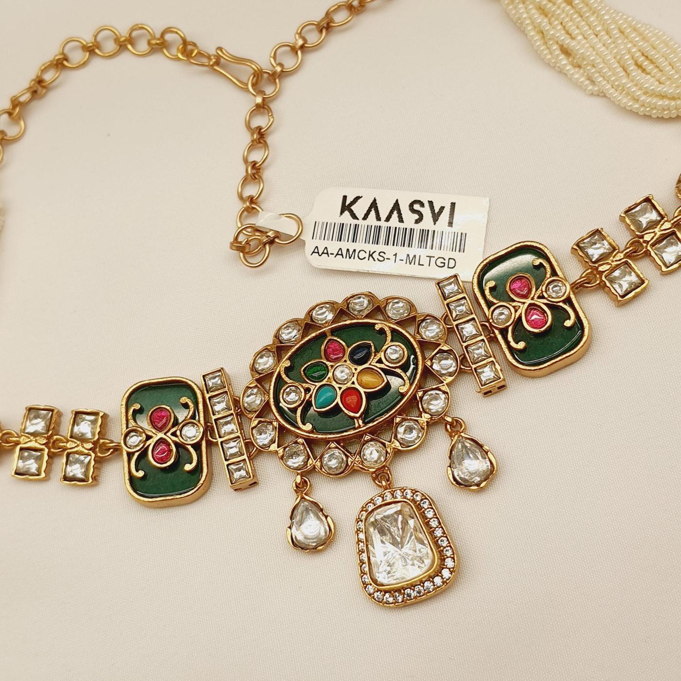 Amrapali Chokar Set 1 Multi Gold