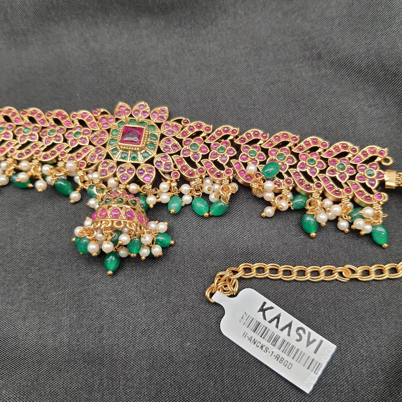 Antique Chokar Set 1 Ruby Gold