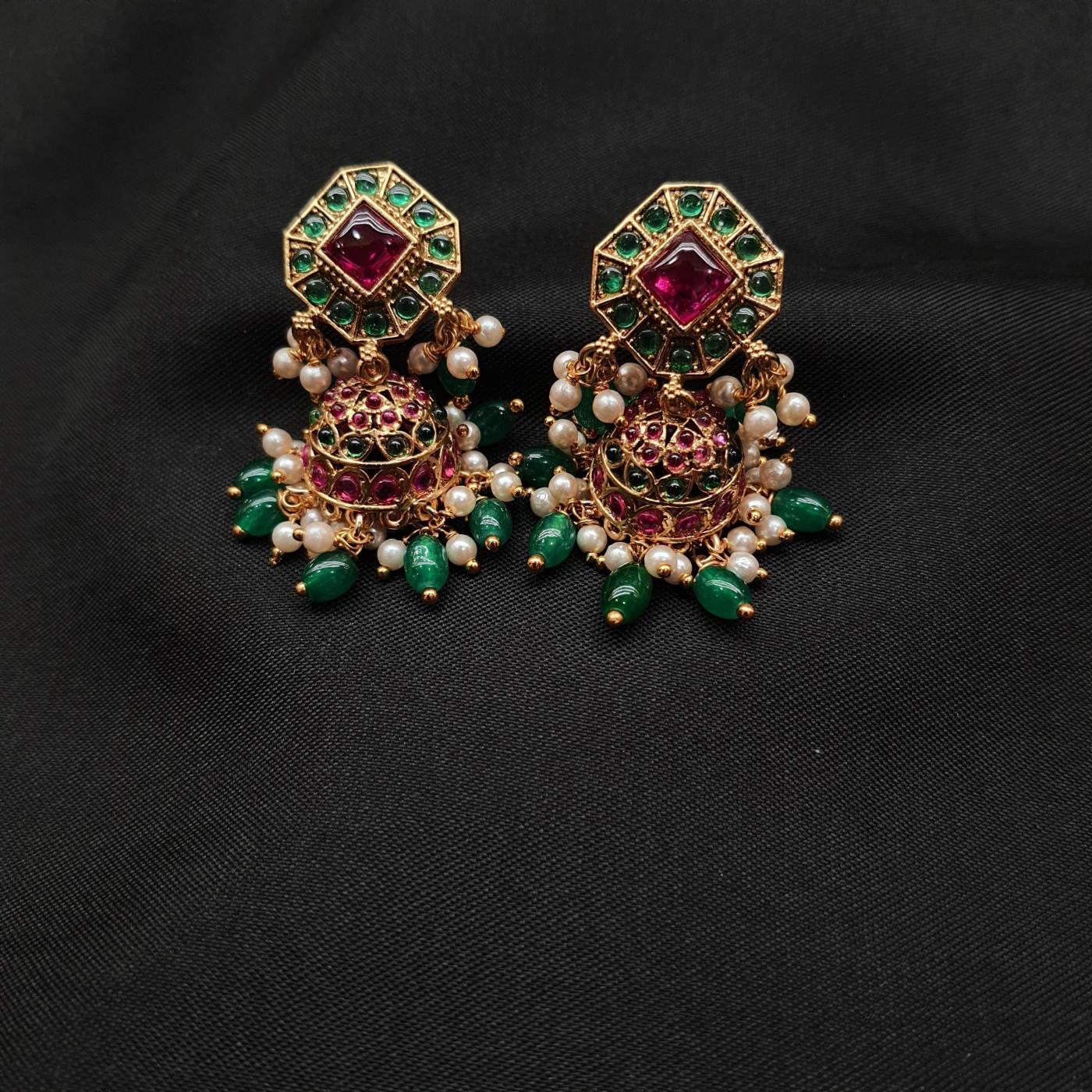 Antique Chokar Set 1 Ruby Gold