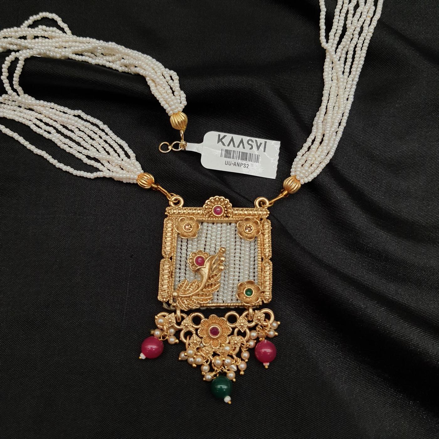 Antique Pendant Set - ANPS 2 Multi Gold