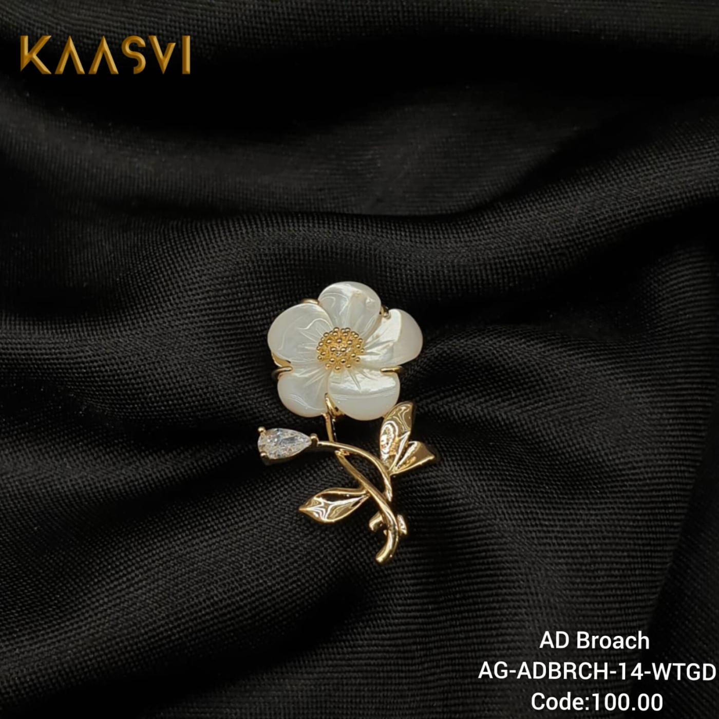 Brooch-14-White Gold