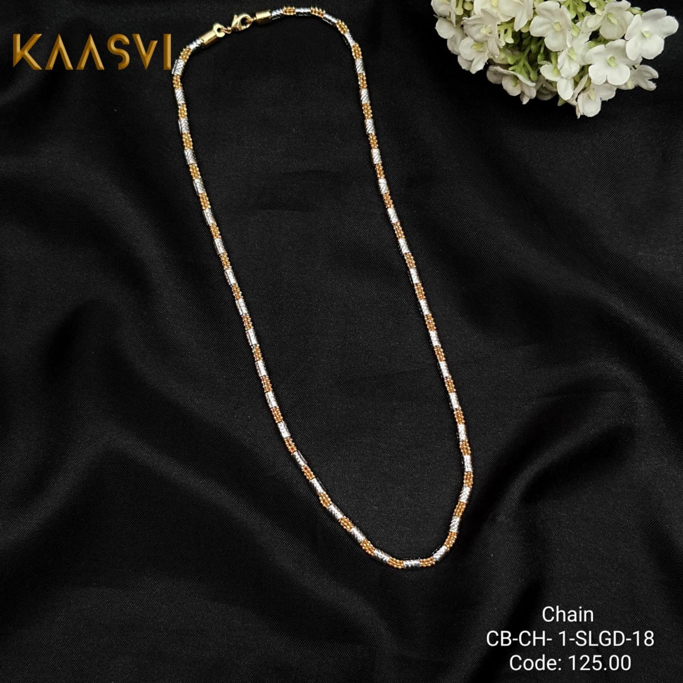 Chain-Silver Gold-18