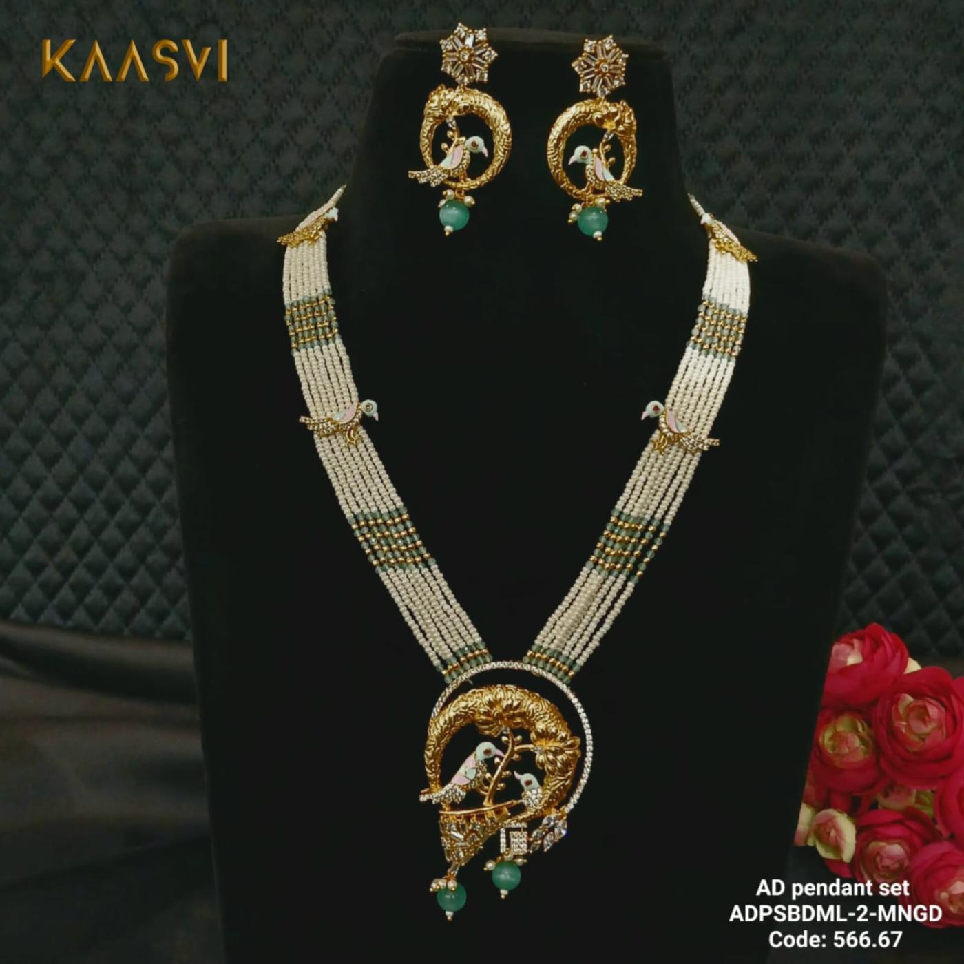 AD Pendant Set-2-Mina Gold