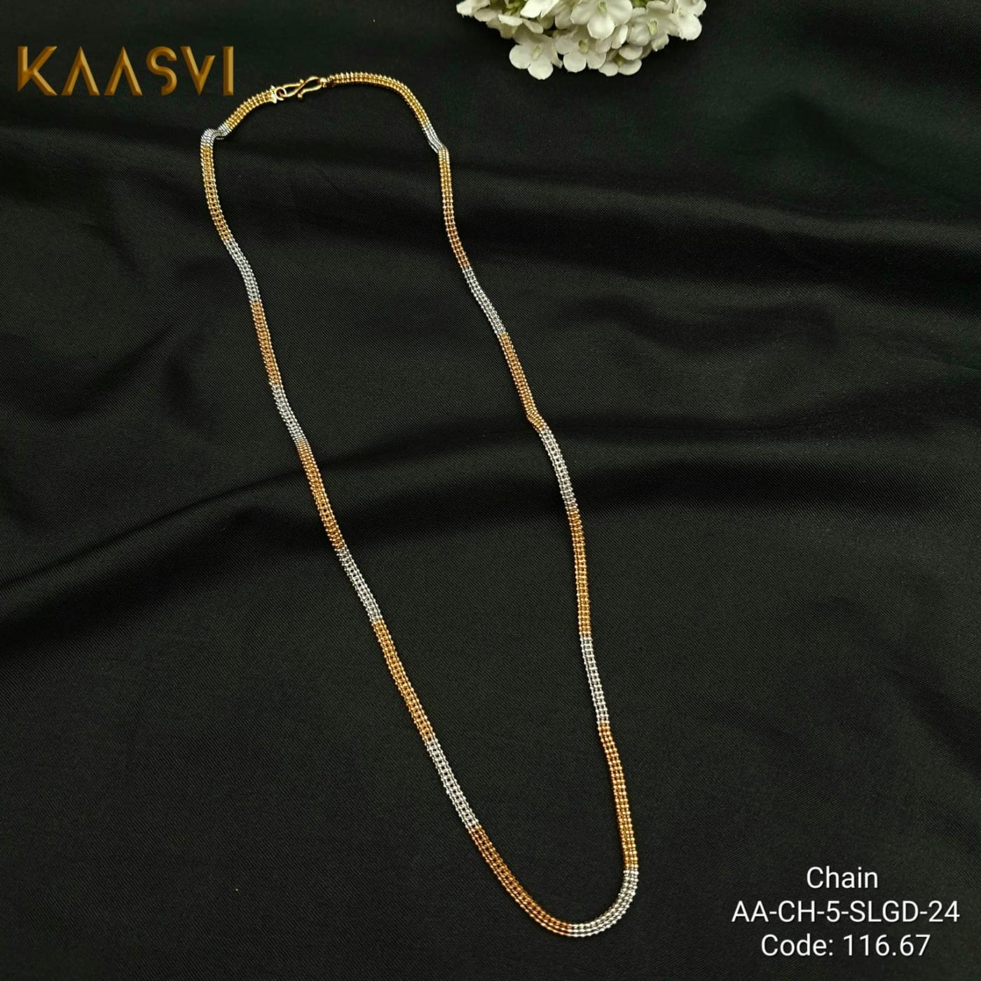 Chain-Silver Gold-24