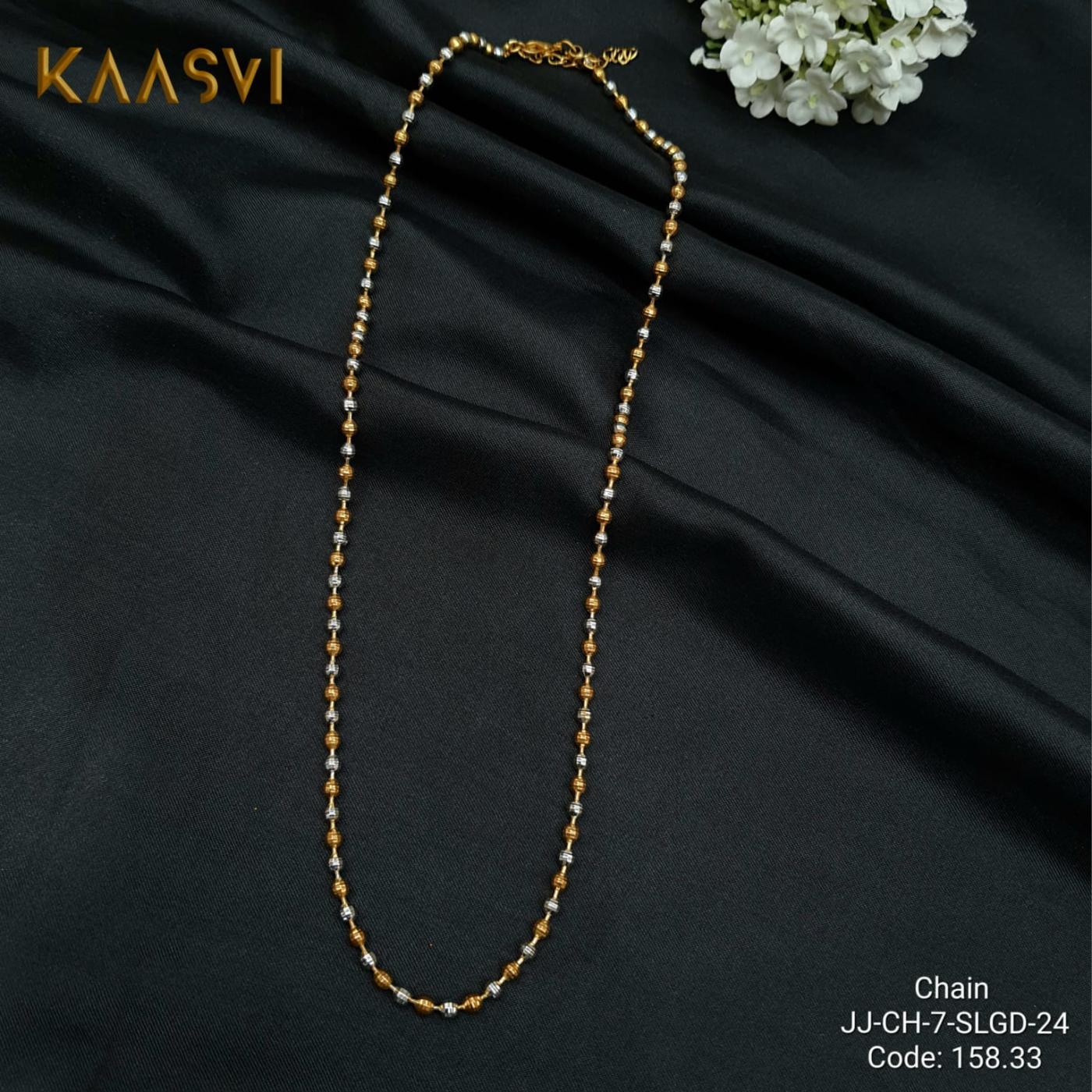 Chain-Silver Gold-24
