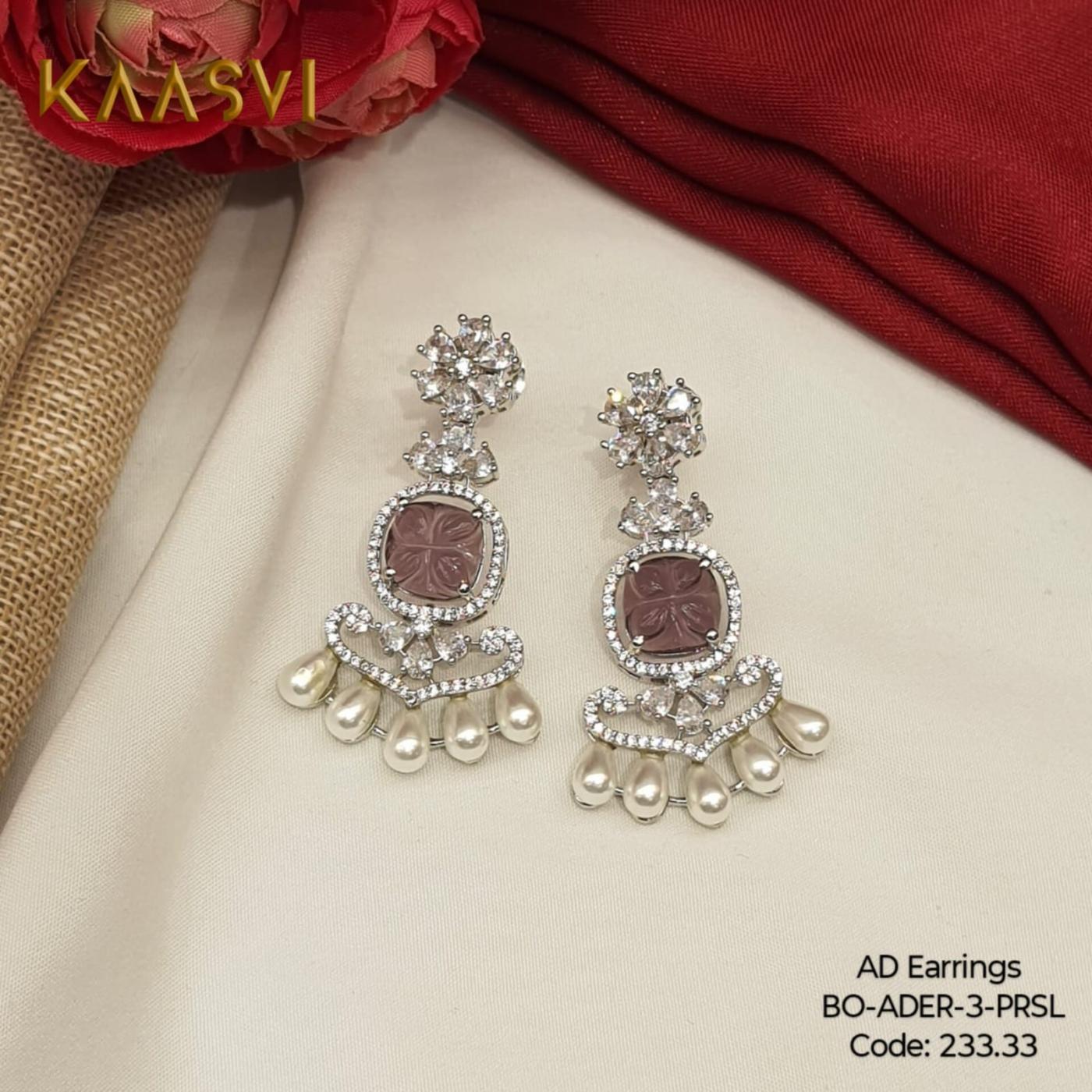 Earrings-3-Pearl Silver