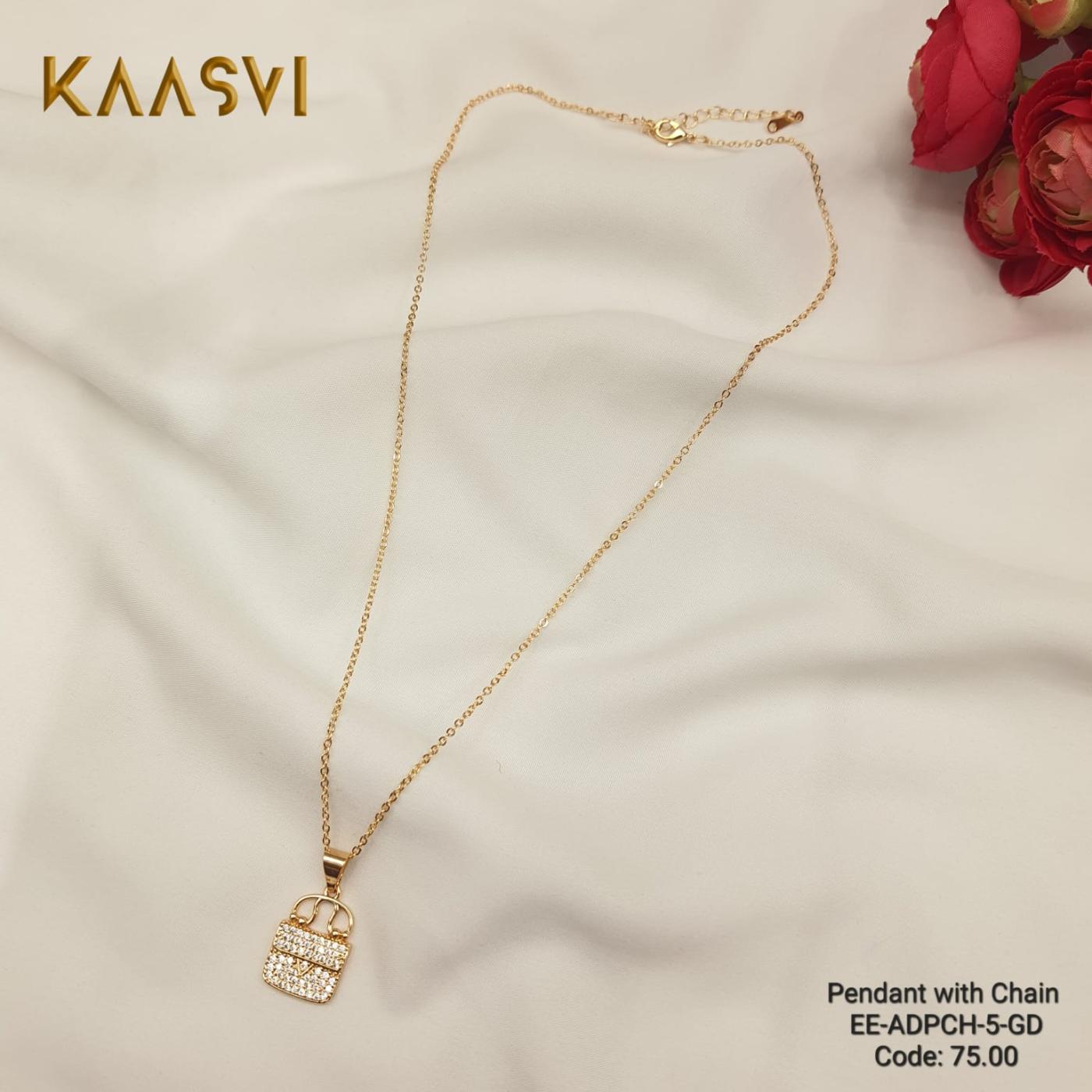 Pendant with Chain-5-Gold