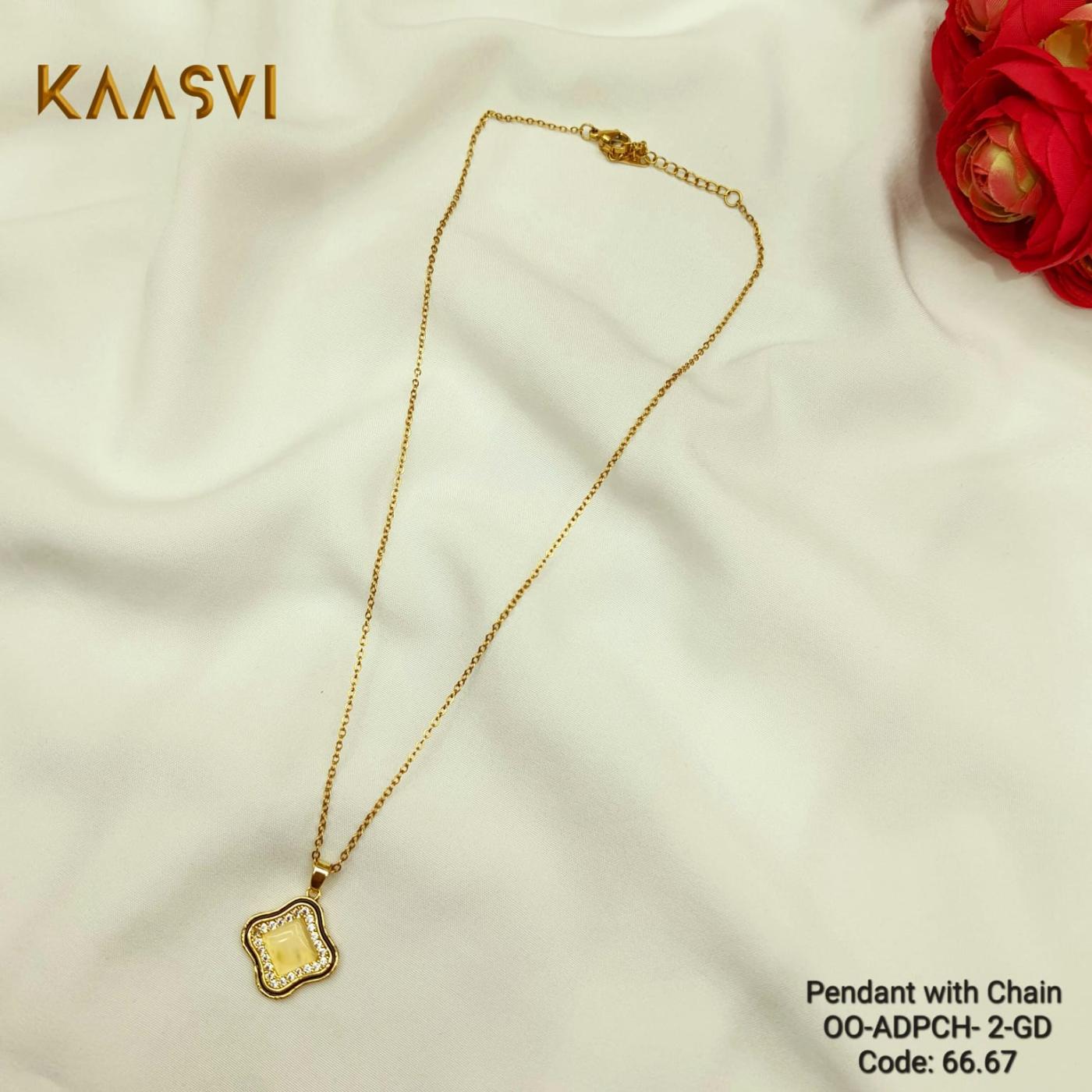 Pendant with Chain-2-Gold