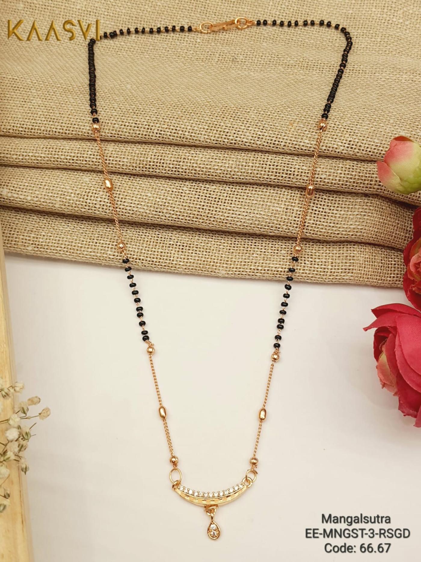 Mangalsutra-3-Rose Gold