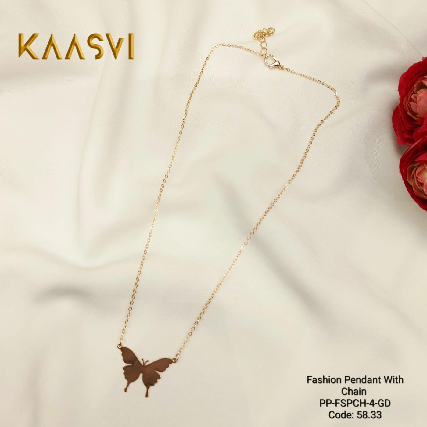 Pendant with Chain-4-Gold