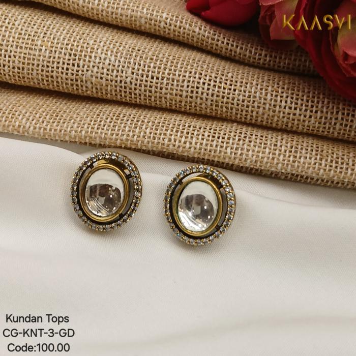 Kundan Tops-3-Gold