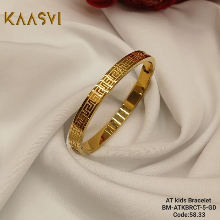 Anti Tarnish Kids Bracelet-5-Gold