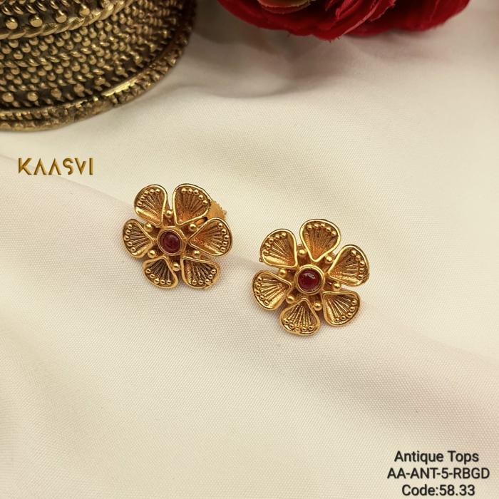 Earrings-5- Ruby Gold