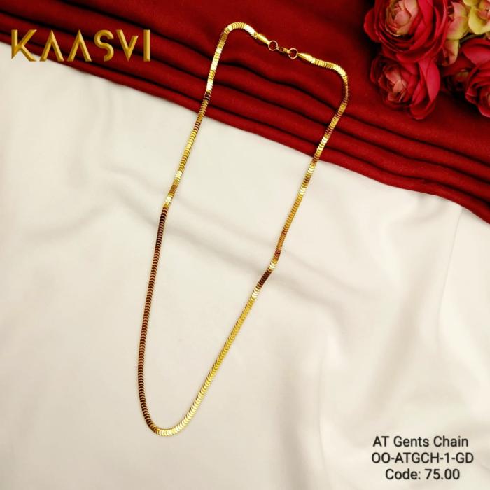 Anti Tarnish Gents Chain-1- Gold