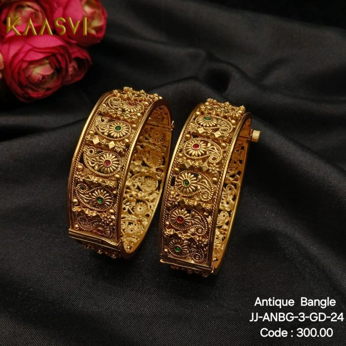 Antique Bangles-24-Gold