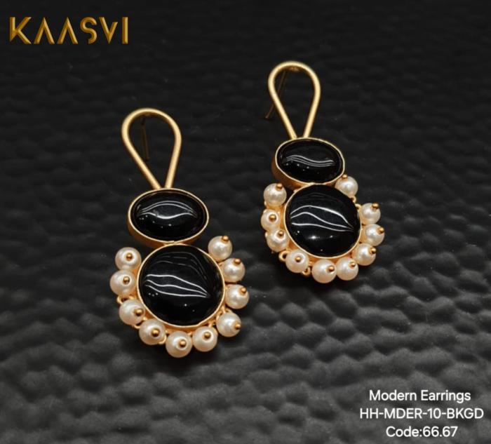 Earrings-10-Black Gold