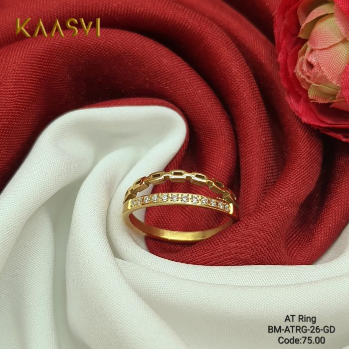 Anti Tarnish Dual Band Ring