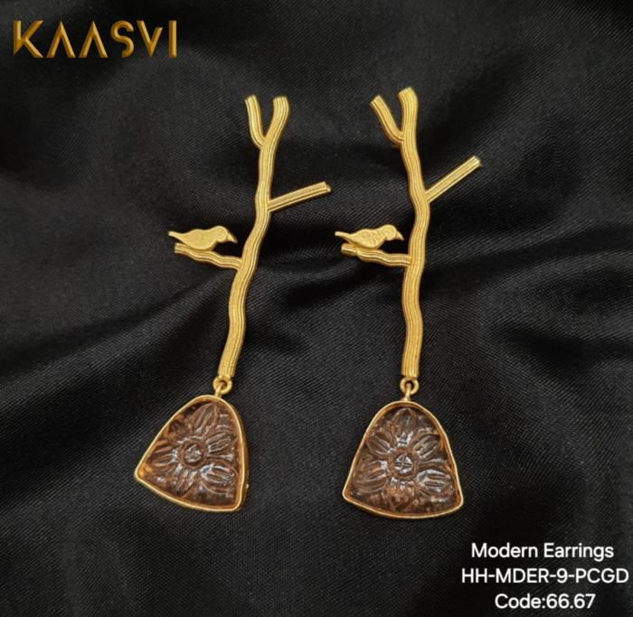 Earrings-9-Peach Gold