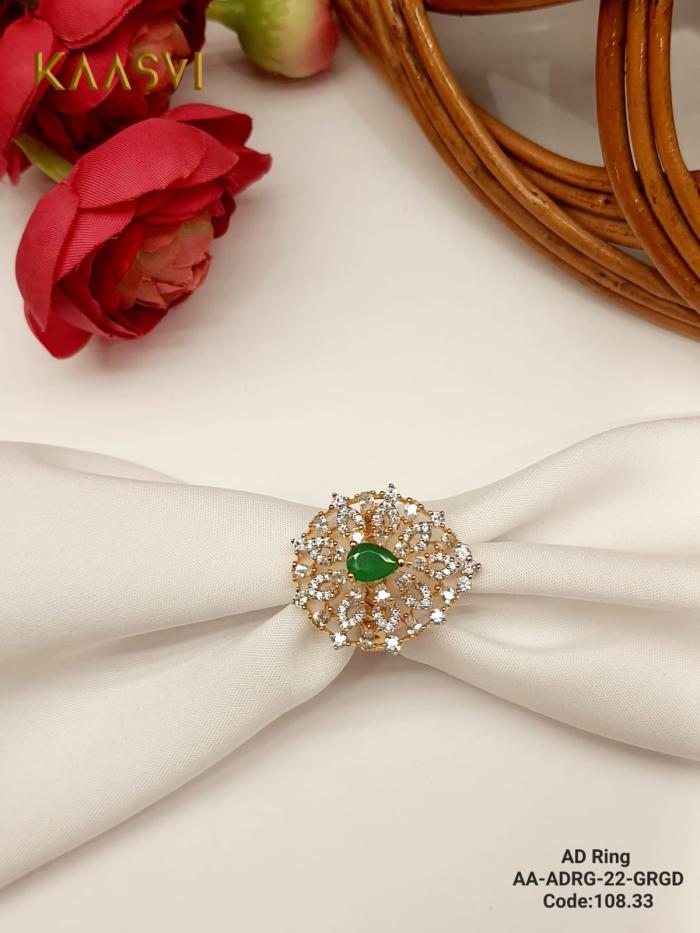 AD Ring-22-Green Gold