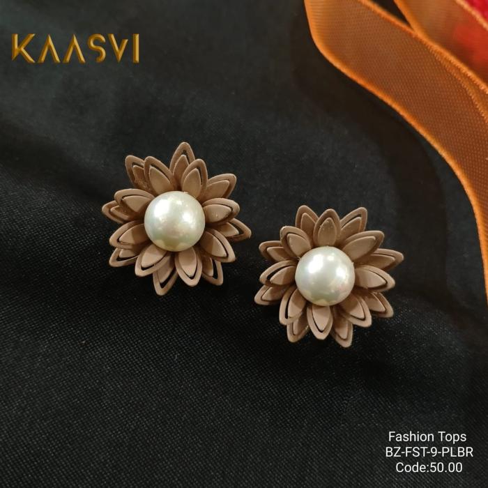 Earrings-9-Pearl Brown