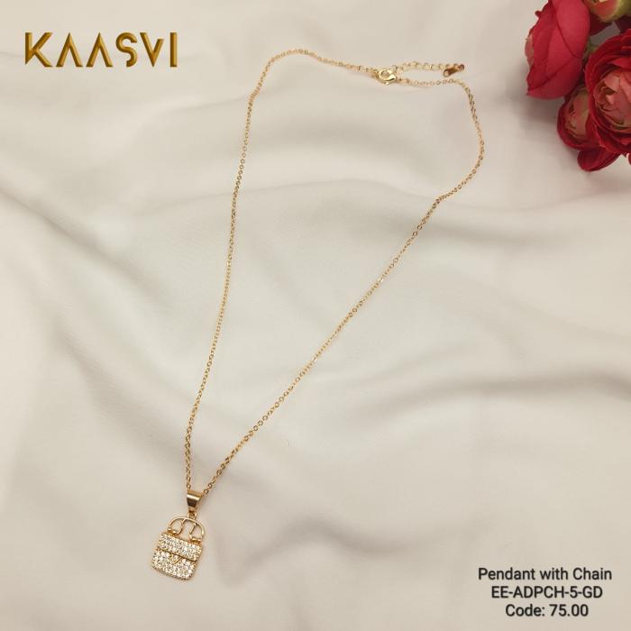 Pendant with Chain-5-Gold