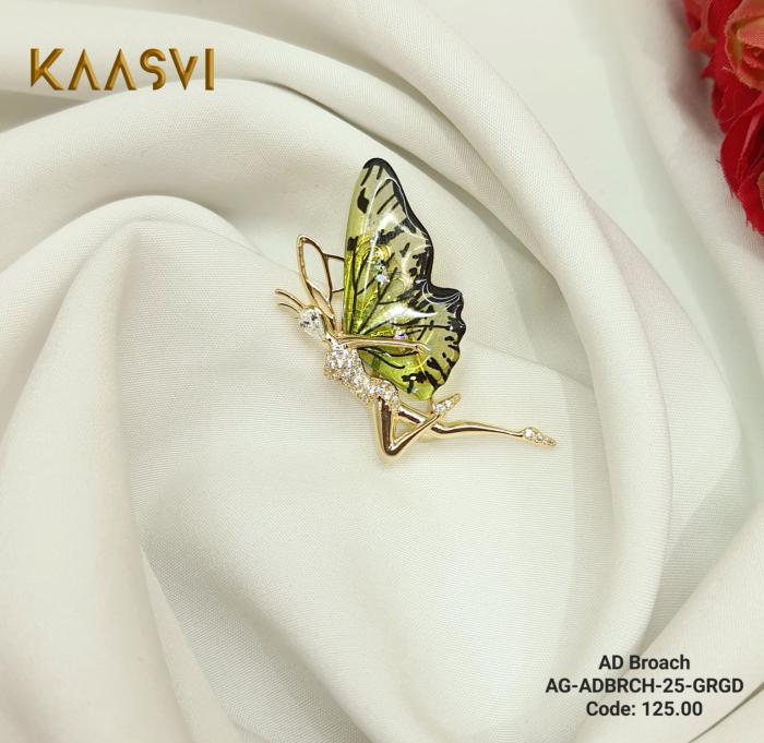 Brooch-25-Green Gold