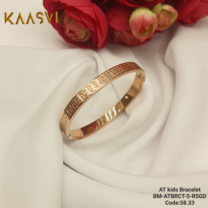 Anti Tarnish Kids Bracelet-5-Rose Gold