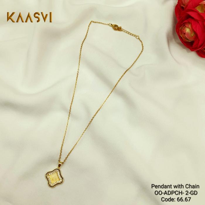 Pendant with Chain-2-Gold
