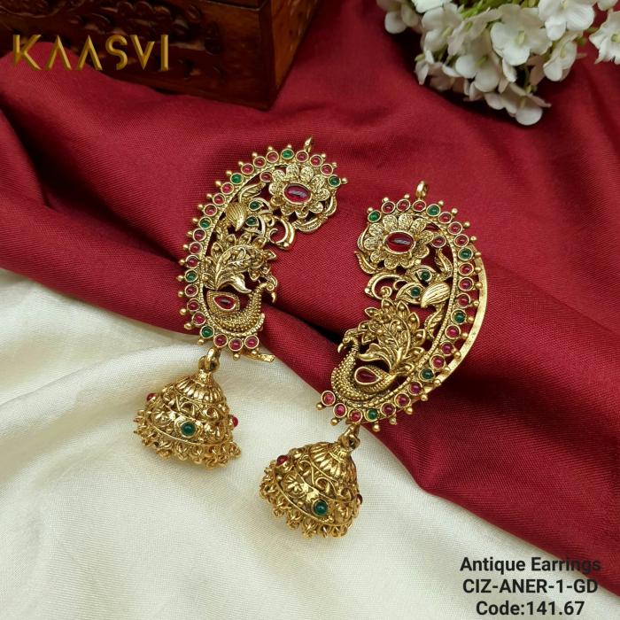 Antique Earrings-1-Gold
