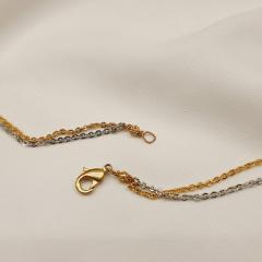 Pearl Bead Chain 3 Multi Gold
