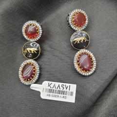 Sabya Sachi SS Earrings 1 Red