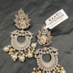 Silver Replica Earrings 3 White