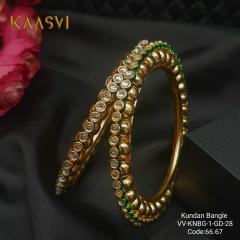 Kundan Bangles-1-Gold