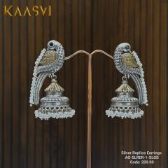 Silver Replica Earrings-1-Silver Gold