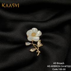 Brooch-14-White Gold