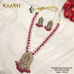 Necklace- 10-Pearl Ruby