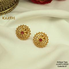 Earrings-2- Red Gold
