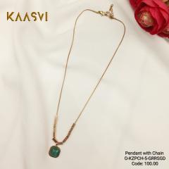 Pendant with Chain-5-Gren Rose Gold