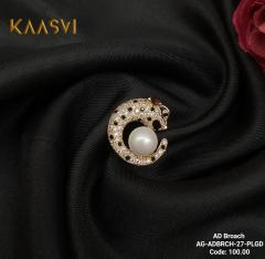 Brooch-27-Pearl Gold