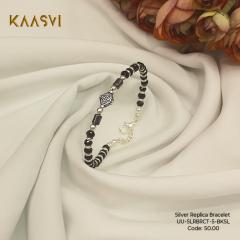 Bracelet-5- Black Silver