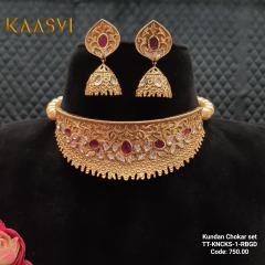 Choker Necklace-1-Ruby Gold