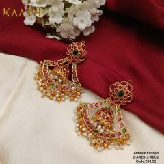 Antique Earrings-2-Ruby Gold