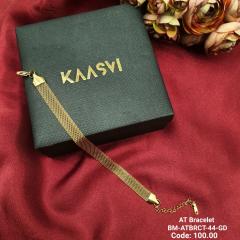 Anti Tarnish Bracelet-44-Gold