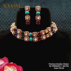 Choker Necklace -1 -Multi Gold